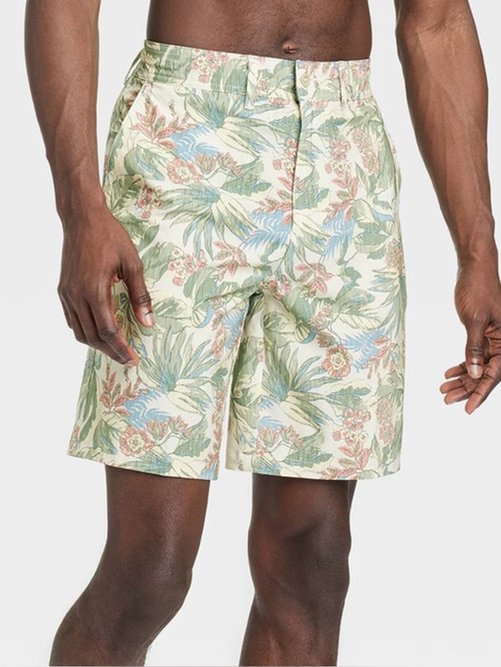 Goodfellow & Co Tropical Floral hybrid swim short